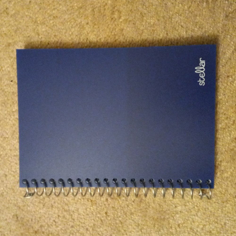 Stellar Notebook 📓 - College Ruled (Navy Blue)